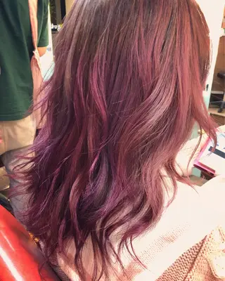 セミロング カラー 原宿サロン代表 デザインカラー伊藤卓のヘアスタイル