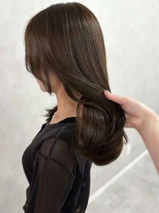 ロング カラー 盛れる顔まわり✨🎀 モテカラー別所好葉のヘアスタイル