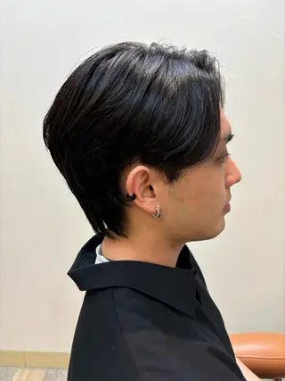 メンズ メンズショート/ 大人ショートボブ藤森のヘアスタイル