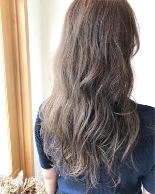 セミロング カラー パーマ OVER→三軒茶屋 /縮毛矯正・髪質改善のヘアスタイル