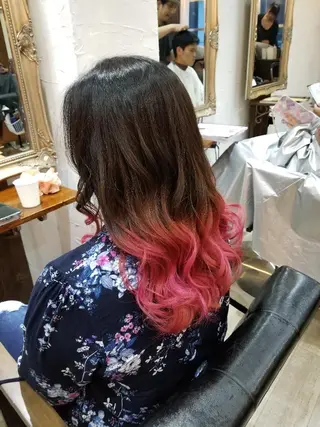 セミロング カラー bathair  所属・bathair 持田侑祐のヘアスタイル