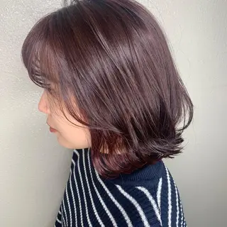 ミディアム カラー パーマ ヘアアレンジ メンズ キッズ ネイル マツエク・マツパ 女性専用サロン梅田 髪質改善カラーakiのヘアスタイル