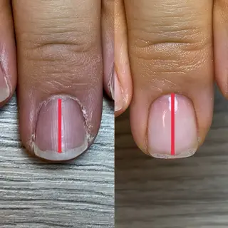 ネイル 広島市南区(広島県) /シンプル/自爪育成のネイルデザイン