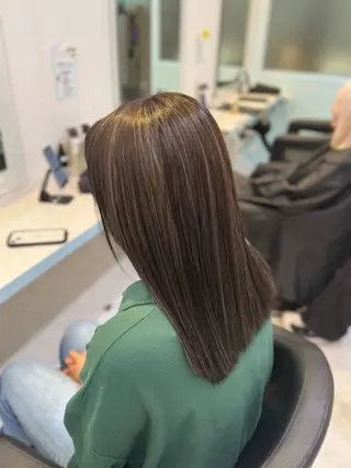 ロング カラー 🩷モテ髪＆透明感 🩷ミルクティー🩷のヘアスタイル