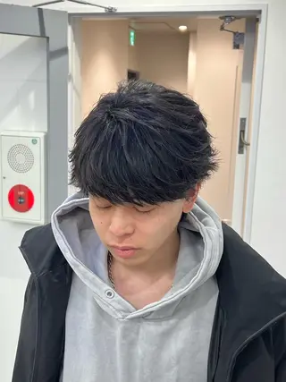 ミディアム メンズ 韓国/顔周り/透明感 /レイヤー/ひなたのヘアスタイル