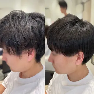 メンズ センターパート 川島爽楽のヘアスタイル