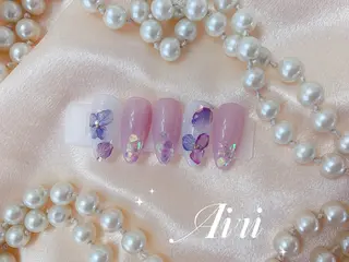 ネイル ネイルサロンAiri 長さ出し·シンプルのネイルデザイン