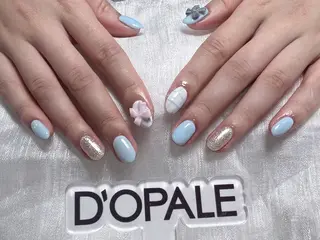 ネイル D‘OPALEサロン所属・長さ出し専門店 上野kkのネイルデザイン