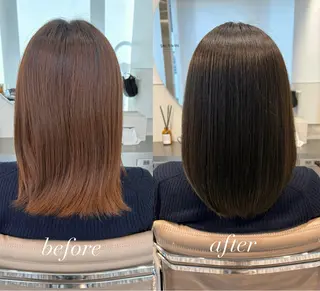 ミディアム カラー SALOWIN池袋East店4F所属・池袋/髪質改善 /岸田恵のヘアスタイル