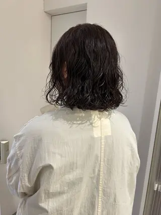 ミディアム パーマ 、 、のヘアスタイル