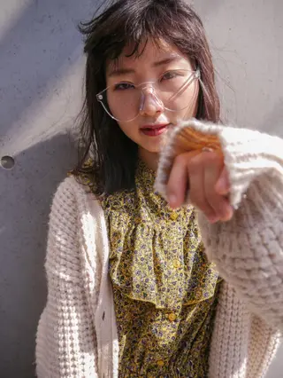 ミディアム nessヤマサキ リュウタのヘアスタイル