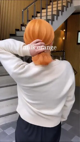 ミディアム カラー Selenehair 三条本店のヘアスタイル