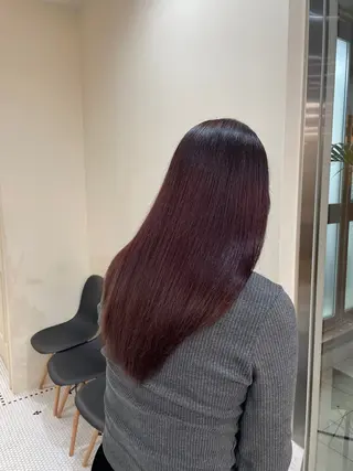 セミロング ブリーチカラー/ 細川はるかのヘアスタイル