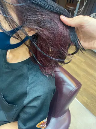 ミディアム カラー hairsalon  a-to所属・多賀 凌空のヘアスタイル