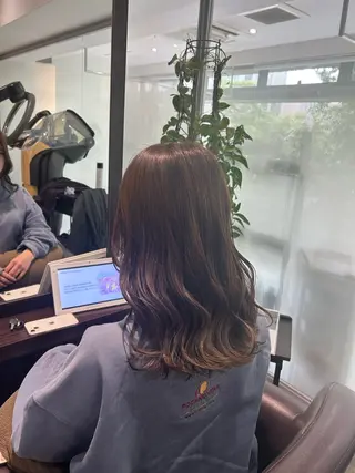ミディアム カラー 坂本奈都美 🎀のヘアスタイル