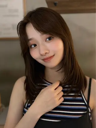 セミロング [似合う小顔カット] 🪽MUNi恵比寿のヘアスタイル