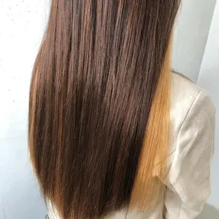 ロング カラー パーマ ヘアアレンジ 八巻 晴香のヘアスタイル