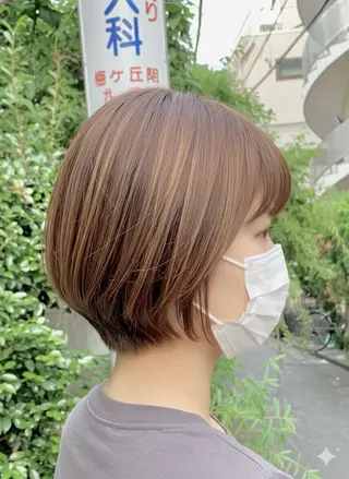 ショート カラー ショート/ボブ /髪質改善/内山翔太のヘアスタイル