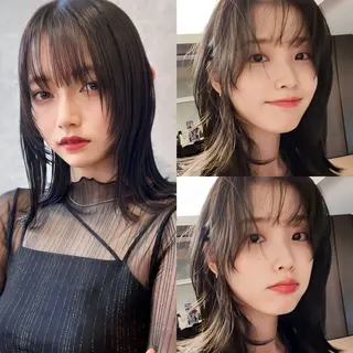 セミロング 映える顔まわり/前髪 特化 💗 ユキマのヘアスタイル