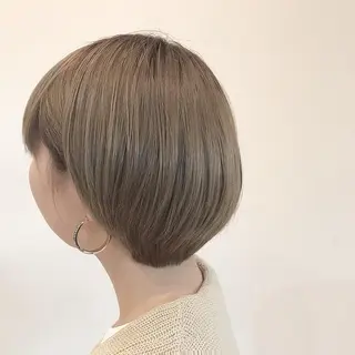 ショート カラー ELENA所属・ナチュラルなショート 北本空河のヘアスタイル