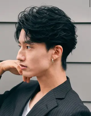 パーマ メンズ 🌀湯浅禅也🌀 /シャドウパーマ/栄のヘアスタイル