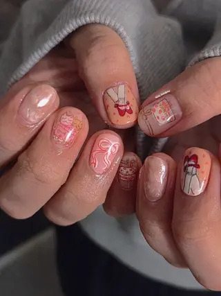 ネイル 3dパーツ/流行り 👧shushu❤️のネイルデザイン