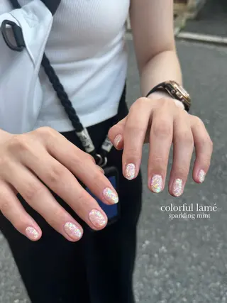 ネイル sparkling mint【スパークリングミント】所属・natsuki 🎀💎モデル様募集のネイルデザイン