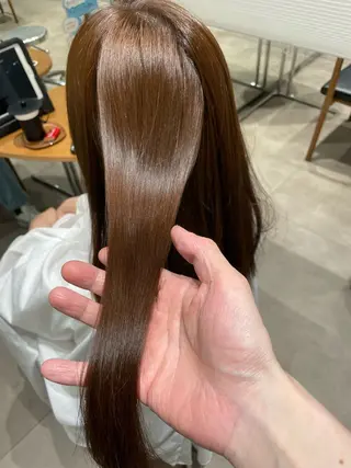 ロング 髪質改善カラー＆ 縮毛矯正　石井良平のヘアスタイル