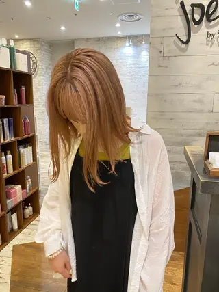 ミディアム 栗原 瑞稀のヘアスタイル