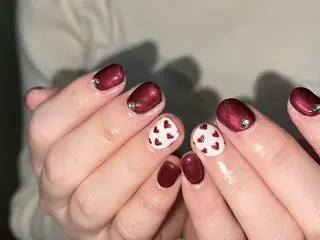 ネイル 🤎mini 🤍可愛らしいネイルのネイルデザイン