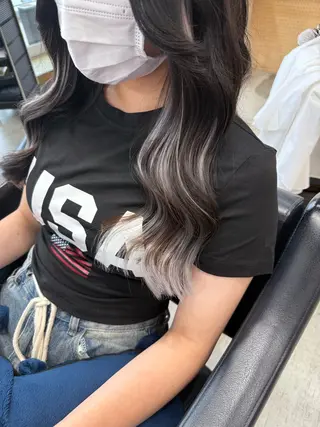 セミロング hairdesign Granz 平成店所属・志賀 美沙のヘアスタイル