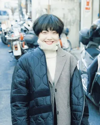 ショート カラー ボブパーマコテ巻き風 パーマNo1深江秀平のヘアスタイル