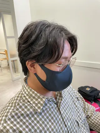 ショート カラー メンズ メンズ特化 パーマ/オザワのヘアスタイル