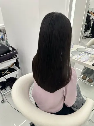 ロング 🫧RYOグレージュ /透け感カラー🫧のヘアスタイル