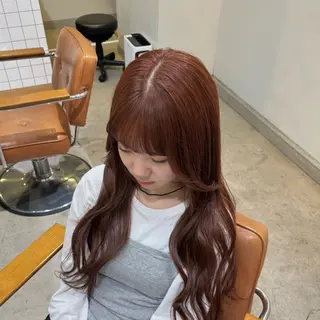 ロング カラー zina karin୨୧˙˳⋆のヘアスタイル