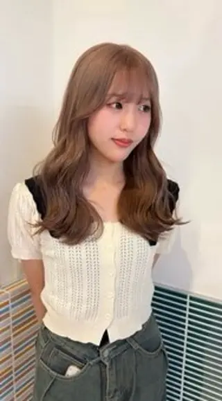 ロング カラー ★梅田似合わせカラー ちどり★のヘアスタイル