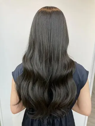 セミロング カラー パーマ ヘアアレンジ 【ヘアケア特化型】 newi天王寺のヘアスタイル