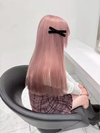 ロング カラー ハイトーンカラー💞 くるみ🎀のヘアスタイル