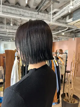 ミディアム 【🌈ボブ/縮毛矯正 /🌈】motoのヘアスタイル