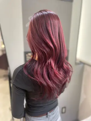 セミロング カラー AIRI layer cut hairのヘアスタイル