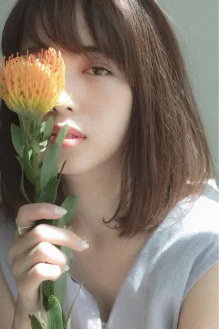 セミロング 永田 崇のヘアスタイル