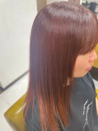セミロング カラー 大内 カオリのヘアスタイル