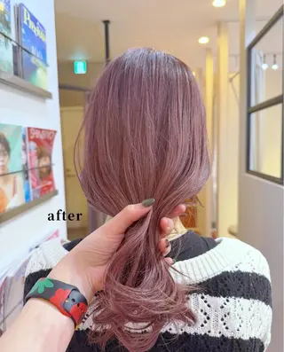 ミディアム カラー SEAM所属・詩音 ／札幌美容師のヘアスタイル