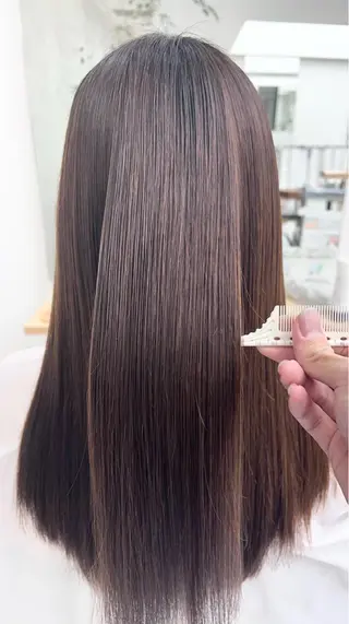 セミロング パーマ 【くせ毛さんのお悩み 解決🍀】栗橋のヘアスタイル