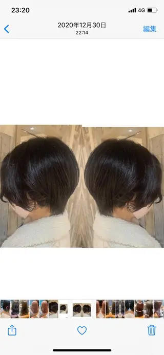 ショート 韓国🇰🇷 ✂︎hair 内田愛のヘアスタイル