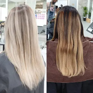 カラー ロング 艶髪✨ブリーチ職人 井手正康のヘアスタイル