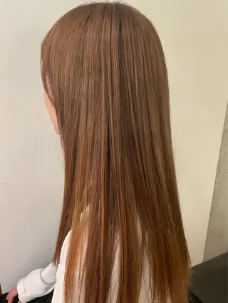 ロング 暖色カラーボブカット 🍇⛄️佐藤愛里のヘアスタイル