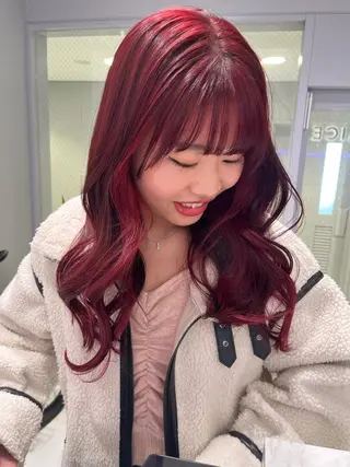 ロング 🍋暖色カラーヘアア レンジniina🍋のヘアスタイル