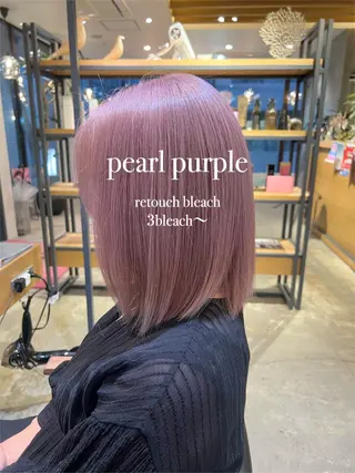 ミディアム カラー Kana 🍋 ハイトーン【高円寺】のヘアスタイル