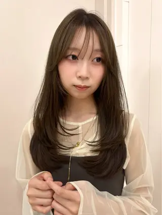 ロング 🤍yura🤍池袋 レイヤー似合わせのヘアスタイル